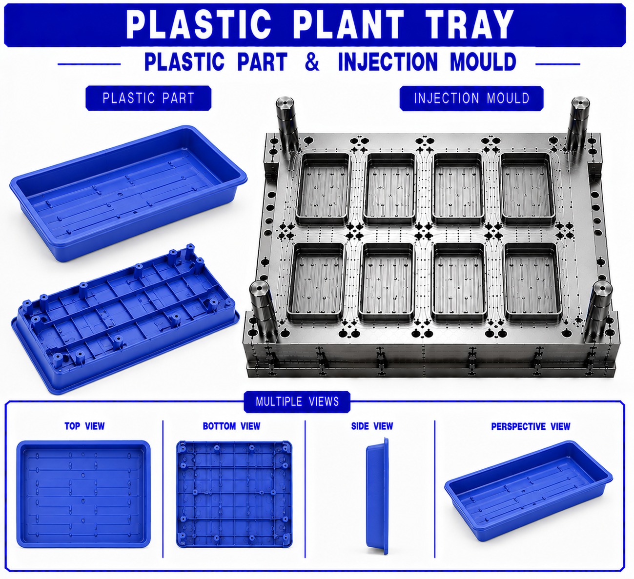 Plastic Plant Tray Mould and Moulding Service